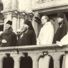 Archimandrite et hieromoine russes à la sortie de l'église, 1968