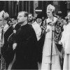Bruges procession saint sang 1967, avec au premier plan le Père Abbé de Saint André, Dom Théodore Ghesquière