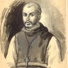 Dom Dominique Lacaes, premier abbé, dessin par Père Eugène