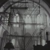 Restauration de l'église, vue vers le choeur, 1965 