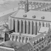 1890 projet de l'architecte Destombes : vue sur le cimetière
