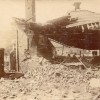La cuisine ou ce qui en reste, avant l"effondrement de la cheminée, fin 1919