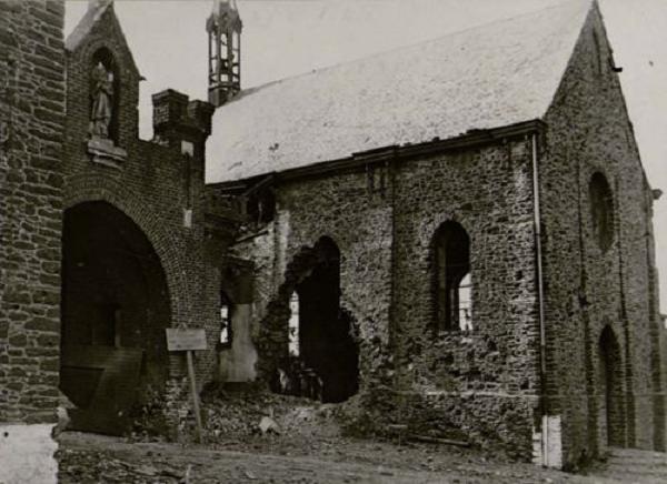 1918 les dégâts à l'Eglise Saint Constance