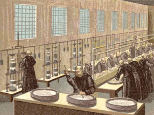 1898 travail dans la fromagerie, dessin